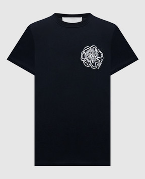 3.1 Phillip Lim Чорна футболка з вишивкою S26110386PJB