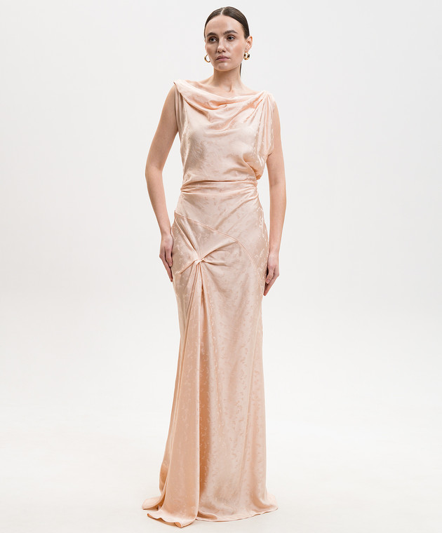 Victoria Beckham Рожева сукня Posy у візерунок 1226WDR007291B зображення 2