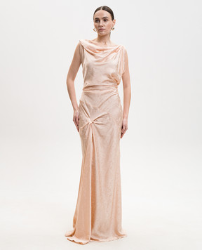 Victoria Beckham Рожева сукня Posy у візерунок 1226WDR007291B