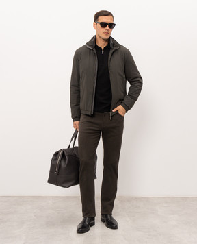 Doriani Cashmere Зелена куртка A428COLMST326T