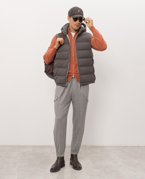 Brunello Cucinelli Оранжевый кардиган из кашемира M2200106