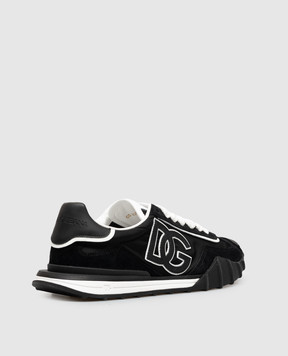 Dolce&Gabbana Чорні комбіновані кросівки DG Athletic CS2384A0864