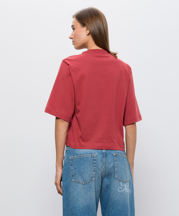 Palm Angels Красная футболка Icon Palm PAWAA003JR009 изображение 4