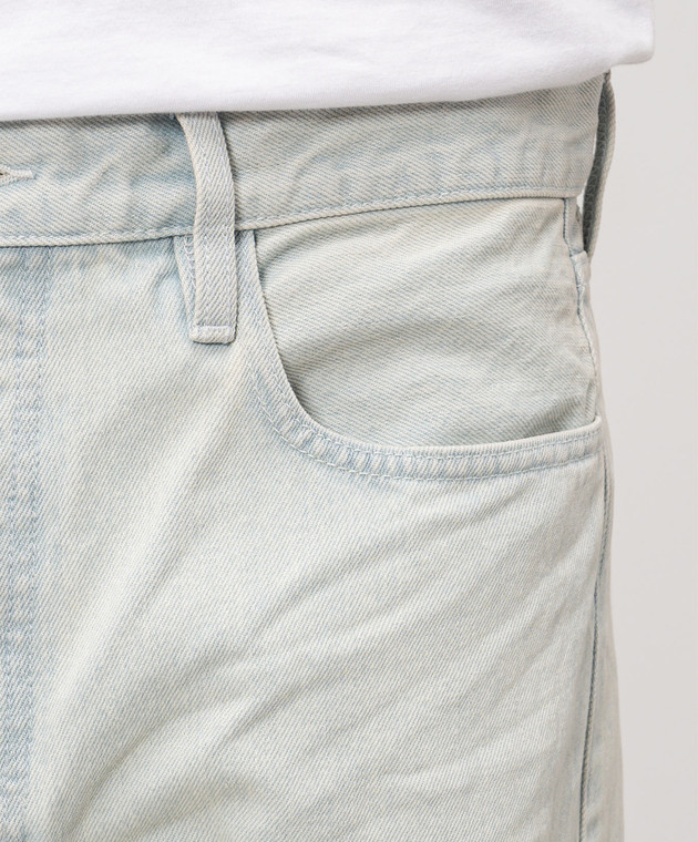 Fear of God Блакитні джинси з ефектом потертості FG9M459906DNMBW зображення 5