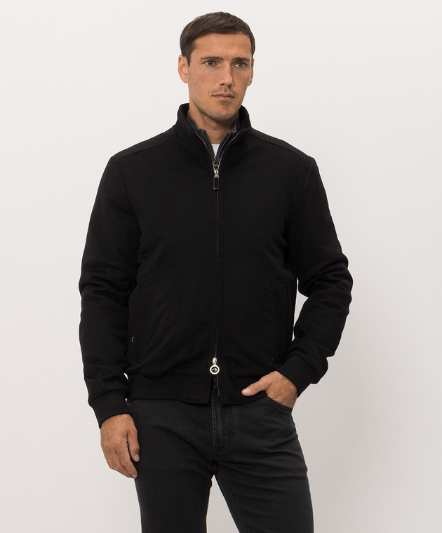 Stefano Ricci Черная куртка из кашемира MZJ6300161C0001T изображение 3