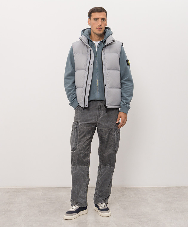 Stone Island Блакитна спортивна куртка L2S156100067S0A20 зображення 2