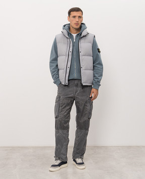 Stone Island Голубая спортивная куртка L2S156100067S0A20