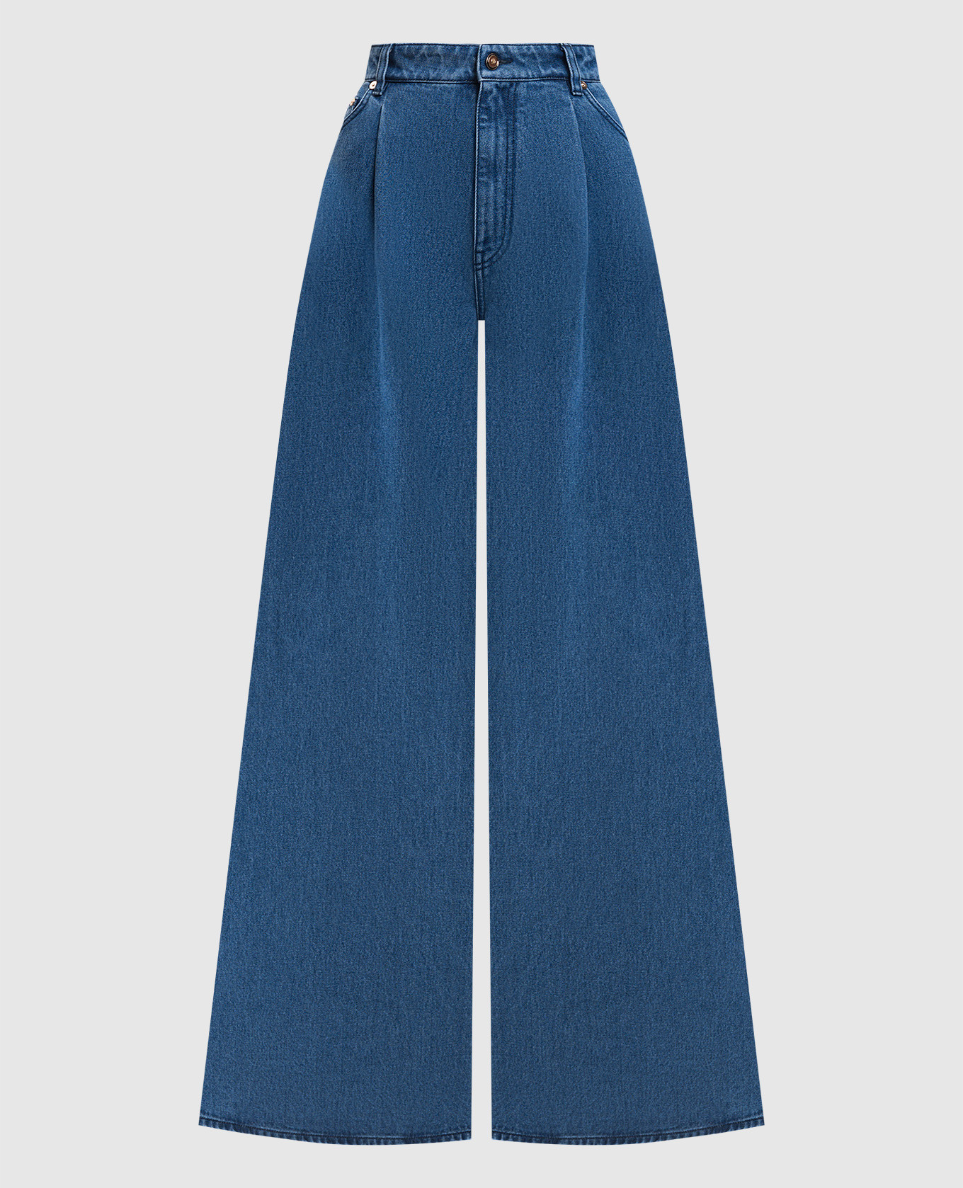 

Синие джинсовые палаццо Brenn, Тёмно-синий, Широкие джинсы