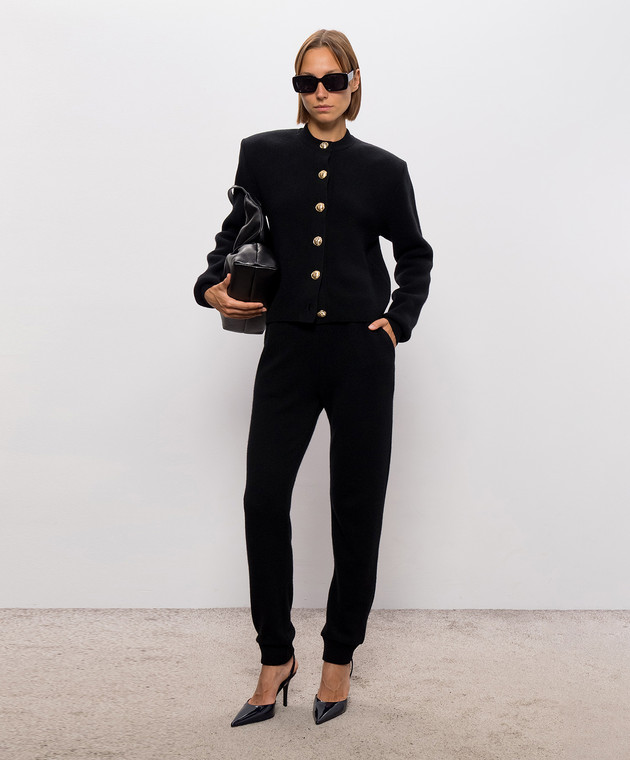 Balmain Чорні джогери з кашеміру та вовни мериноса PA0000000066 зображення 2