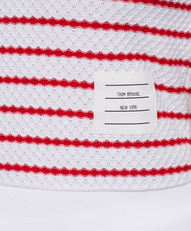 Thom Browne Білий топ в смужку FJS228AJ0268 зображення 5
