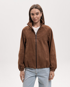 Babe Pay Pls Коричневая замшевая куртка 2602SUEDE