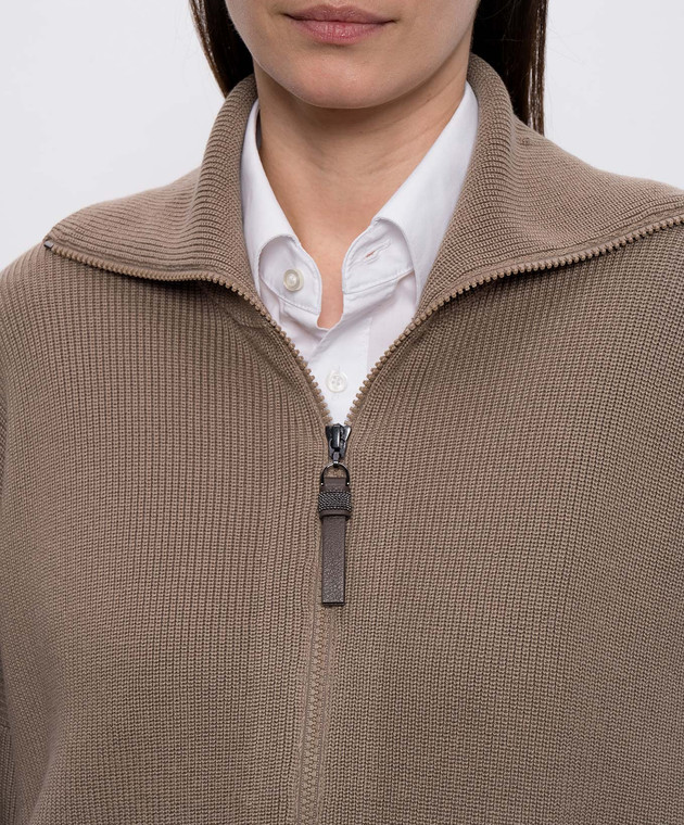 Brunello Cucinelli Коричневый кардиган M19264106P изображение 5