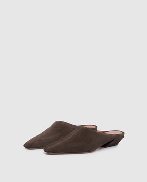 Paris Texas Коричневые замшевые мюли Belle PX1841XV003