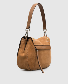 Gianni Chiarini Коричнева замшева сумка Helena BS12386CMBRC