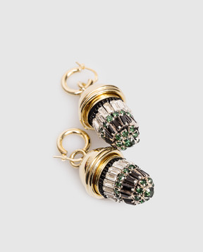 La DoubleJ Золотые серьги Lantern EAR0066BRA004SOLID