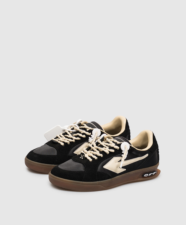 Off-White Чорні комбіновані кросівки End Of Play з емблемою OF06209001 зображення 2