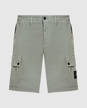 Stone Island Зелені шорти-карго з логотипом L1S15L100019S0A10
