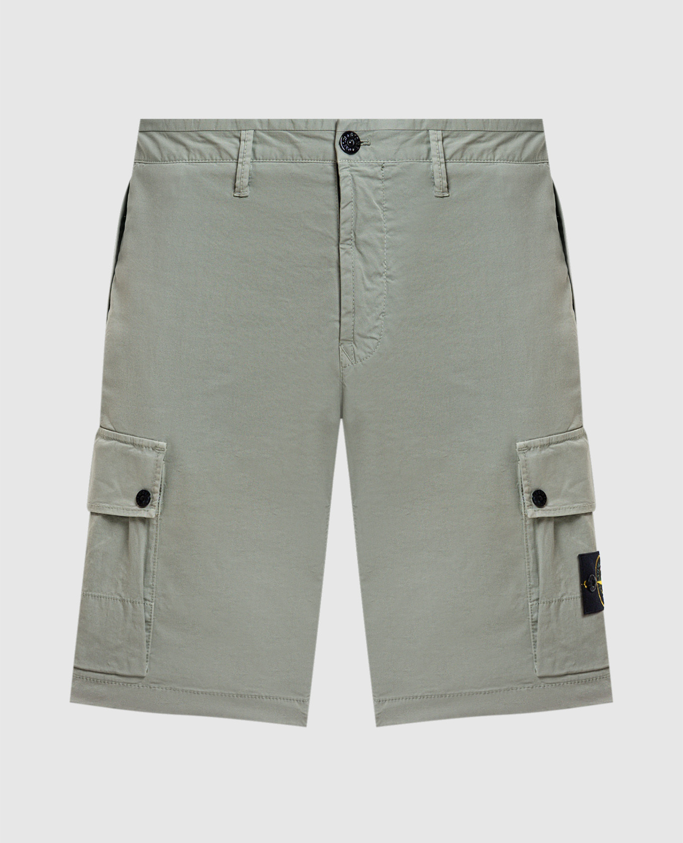 

Зеленые шорты-карго с логотипом, Зеленый, Шорты