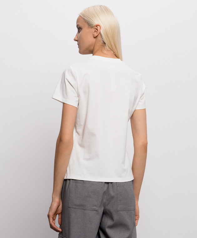 Twinset Белая футболка с нашивкой 262LI2BUU изображение 4