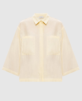 Peserico Жовта сорочка з льону S0600202647