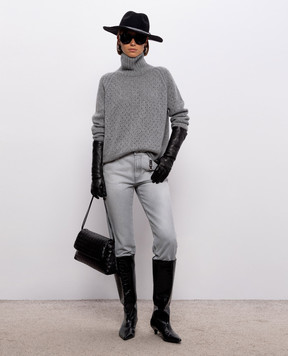 Ermanno Scervino Сірий светр з кашеміру D495M324JBV