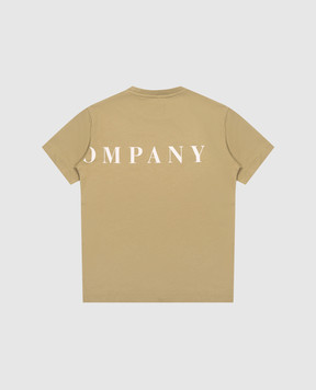C.P. Company Детская футболка цвета хаки с логотипом C5M00LLAA171014