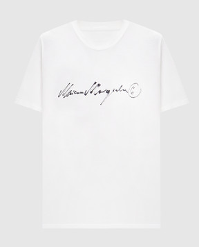 Maison Margiela MM6 Біла футболка з принтом логотипа S52GC0368M20258