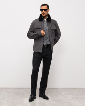 Stefano Ricci Черные джинсы с логотипом MFT53B1111RT36BK