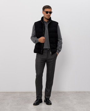 Brunello Cucinelli Меланжеве поло сірого кольору з вовни і кашеміру M2400295