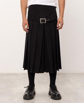 Ann Demeulemeester Черные кюлоты Jeppe из шерсти B0014459FA761