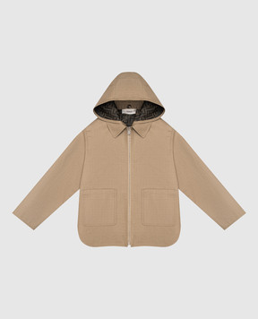 Fendi Детская куртка цвета хаки JFA241B1L3