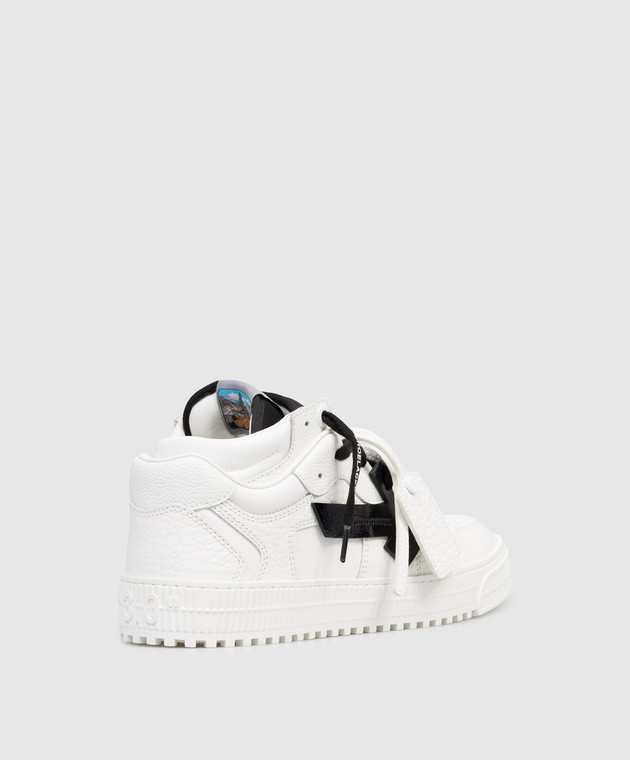 Off-White Кожаные белые кроссовки 3.0 Floating Arrow OMIA244S26LEA001 изображение 3