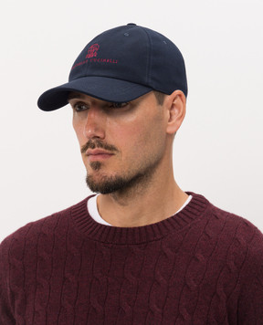 Brunello Cucinelli Синя кепка M252D9850