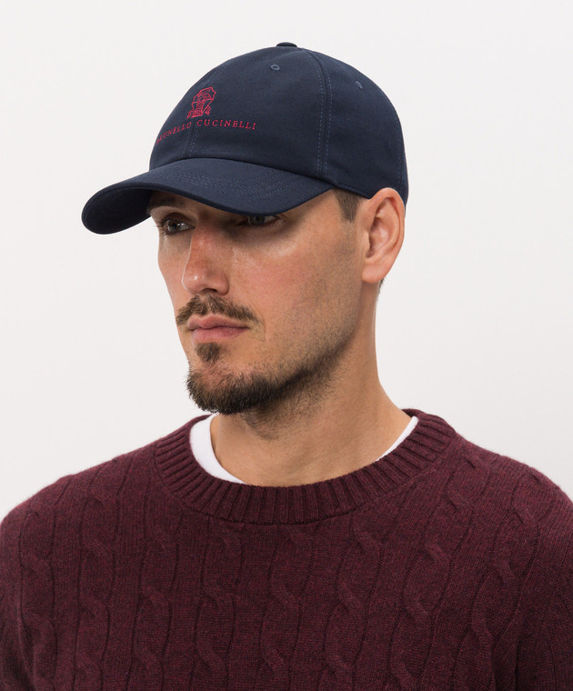 Brunello Cucinelli Синяя кепка M252D9850 изображение 2