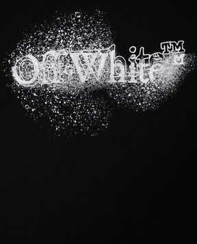 Off-White Дитяча чорна футболка Spray Arrow 44BAA002F26J00E
