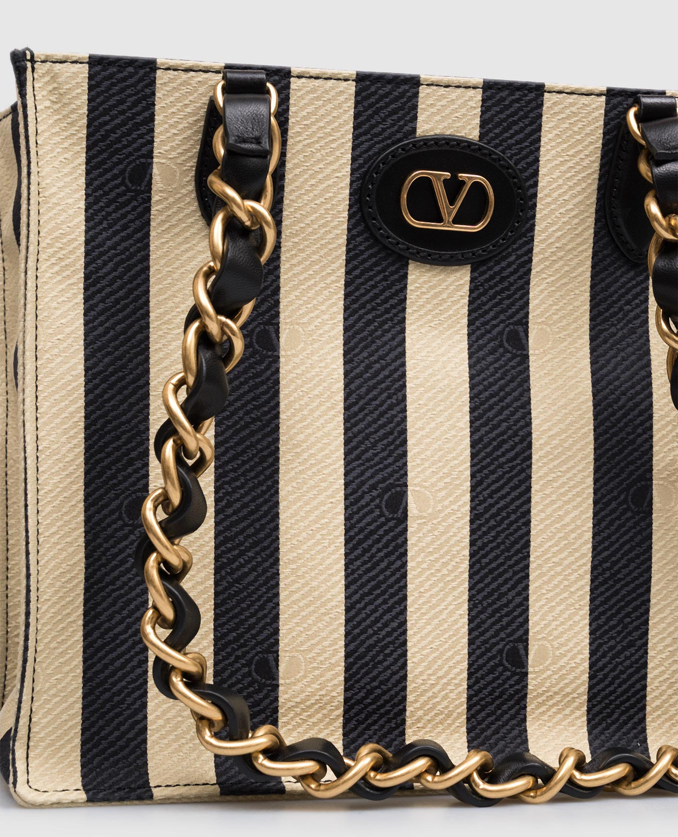 Valentino Сумка-тоут в смужку 8W2B0S89MNW зображення 6