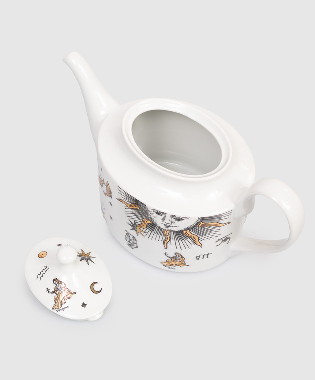 Fornasetti Белый фарфоровый чайник Astronomici P22Z300 изображение 2