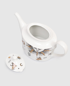 Fornasetti Білий порцеляновий чайник Astronomici P22Z300