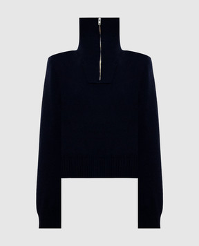 Maison Margiela MM6 Темно-синий свитер с шерстью S62GL0038M13349
