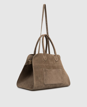 Babe Pay Pls Бежевая замшевая сумка-тоут 6243