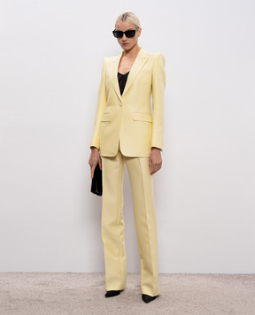 Tom Ford Жовті штани з вовни та шовку PAW676FAX1666