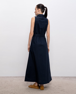 Woolrich Синя сукня-сорочка CFWWDR2022FRUT3944