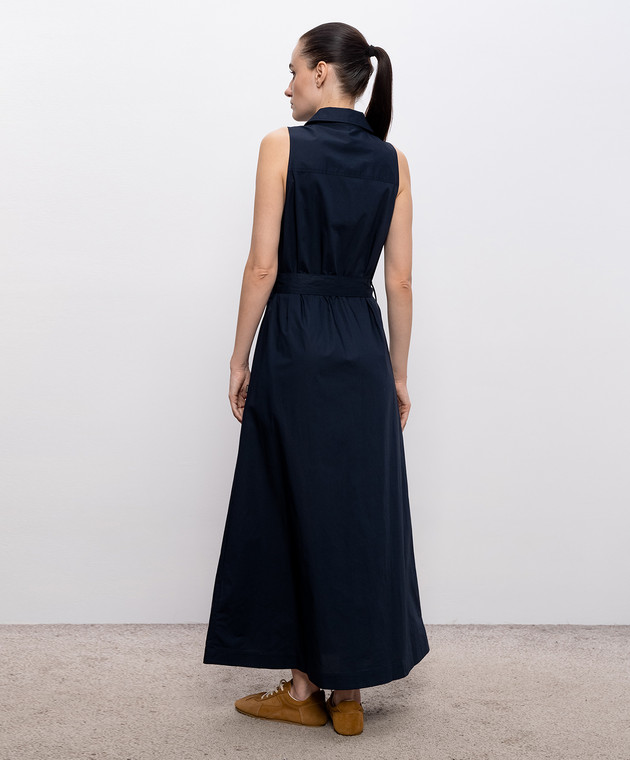 Woolrich Синее платье-рубашка CFWWDR2022FRUT3944 изображение 3