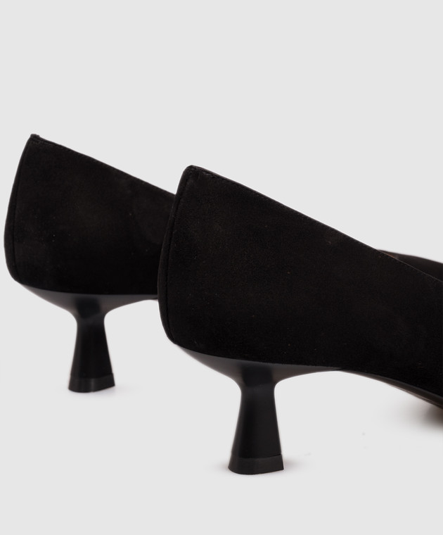 Stuart Weitzman Чорні замшеві туфлі SO391 зображення 5