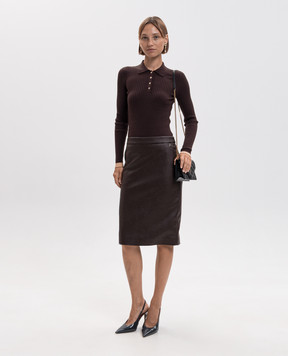Twinset Коричневая юбка 262AP2293