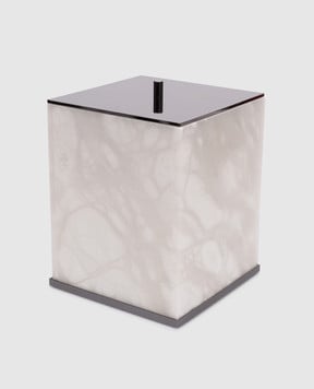 Treesseci Білий кошик для сміття Baster Square з кришкою BQ64ABCF