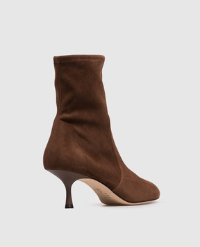 Stuart Weitzman Коричневые замшевые ботильоны MADISON SO507