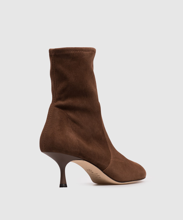 Stuart Weitzman Коричневые замшевые ботильоны MADISON SO507 изображение 3
