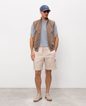 Brunello Cucinelli Бежеві шорти-карго MH255U0025