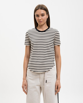 Ann Demeulemeester Футболка Floor Micro цвета айвори в полоску B0013839FA717